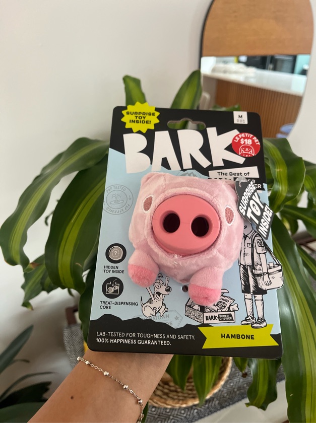 Bark cerdito rosa dispensador