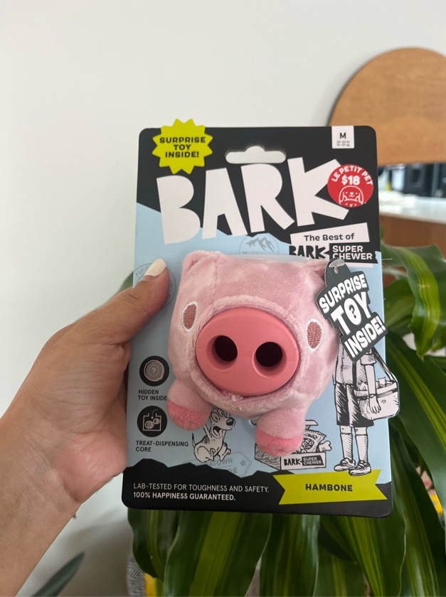 Bark cerdito rosa dispensador