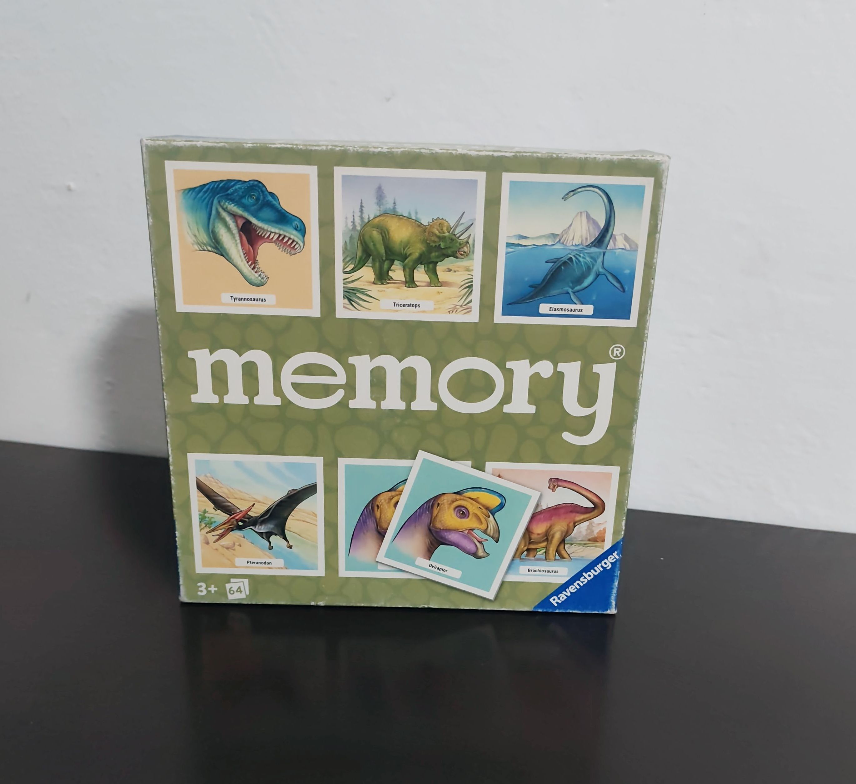 Memoria Ravensburger 64 Tarjetas + Dinosaurios