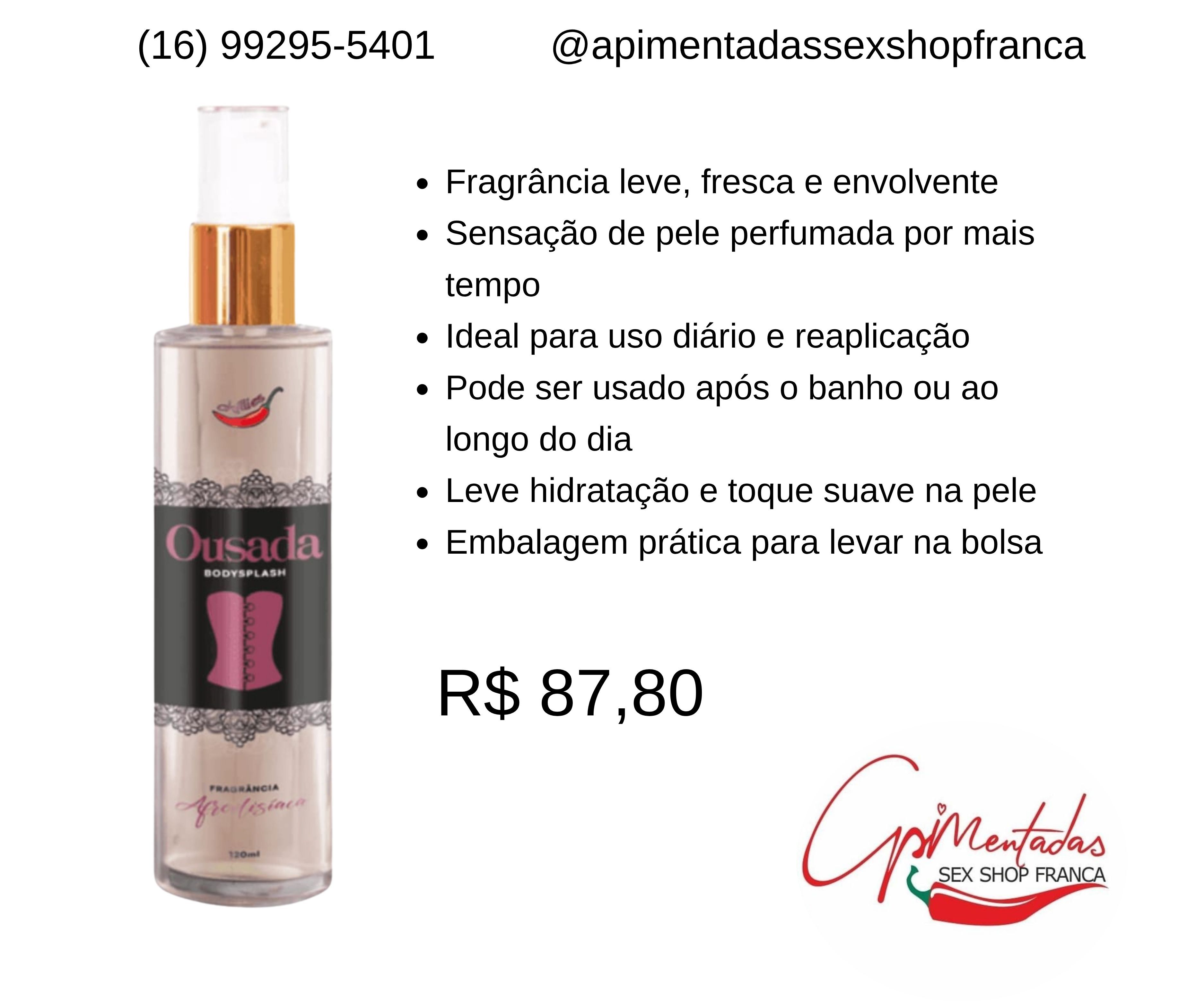 Body Splash Ousada - 120ml