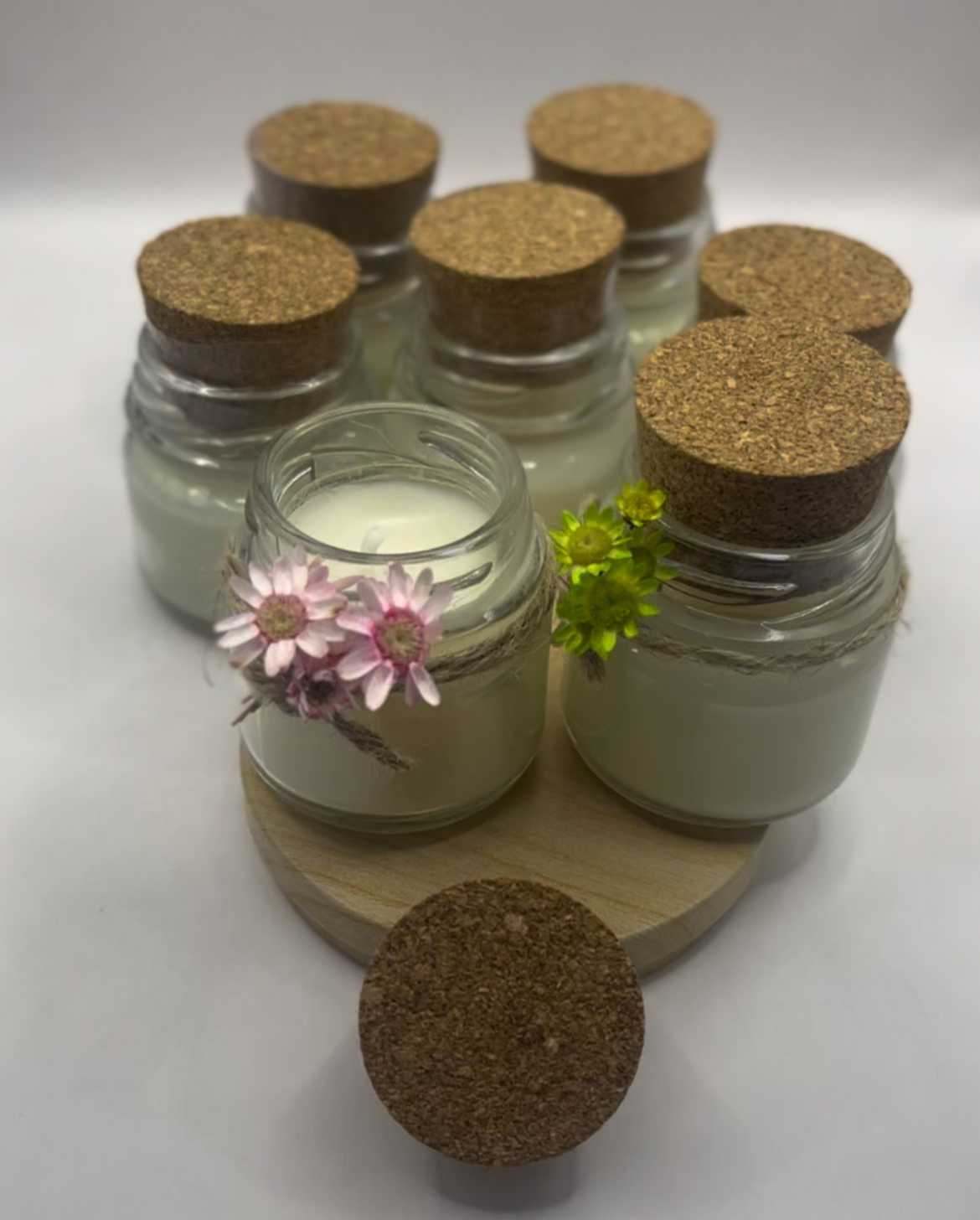 Mini Vela Rolha Personalizada 30g