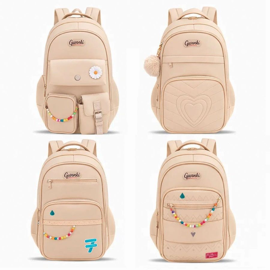 CX: 100 Mochila Feminina Juvenil Escolar Grande Resistente (Variadas)
