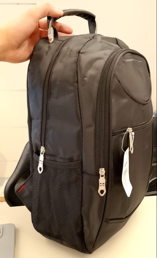 CX: 100 Mochila Executiva Masculina de Trabalho Reforçada Cabo de Aço - Modelo B23-2W