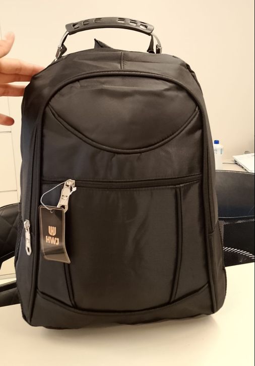 CX: 100 Mochila Executiva Masculina de Trabalho Reforçada Cabo de Aço - Modelo B23-2W