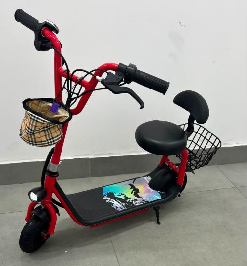 CX: 1 Patinete Elétrico Infantil Dobrável com Assento – Motor 350W | Bateria 36V