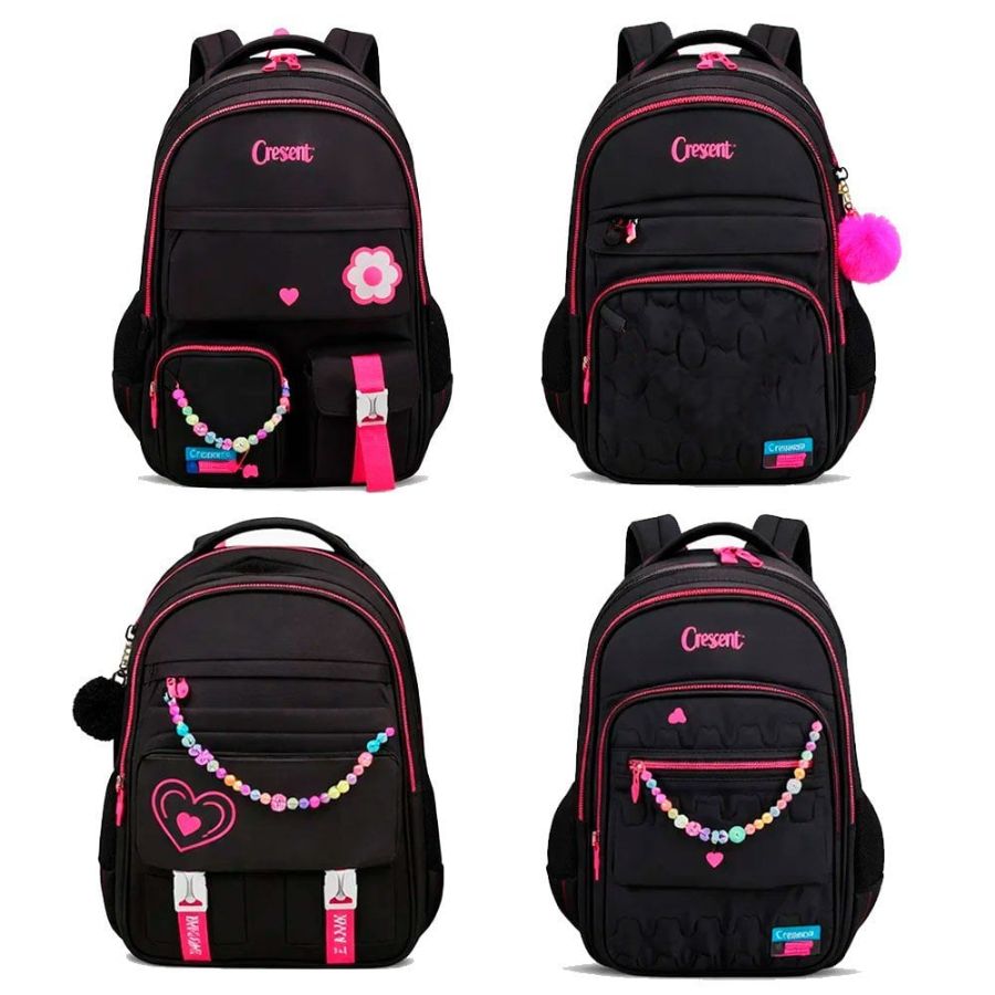 CX: 100 Mochila Feminina Juvenil Escolar Grande Resistente (Variadas)