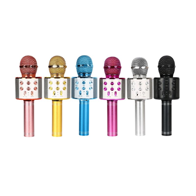 CX: 100 Microfone Musical Karaokê Infantil Sem Fio com Bluetooth e Alto Falante