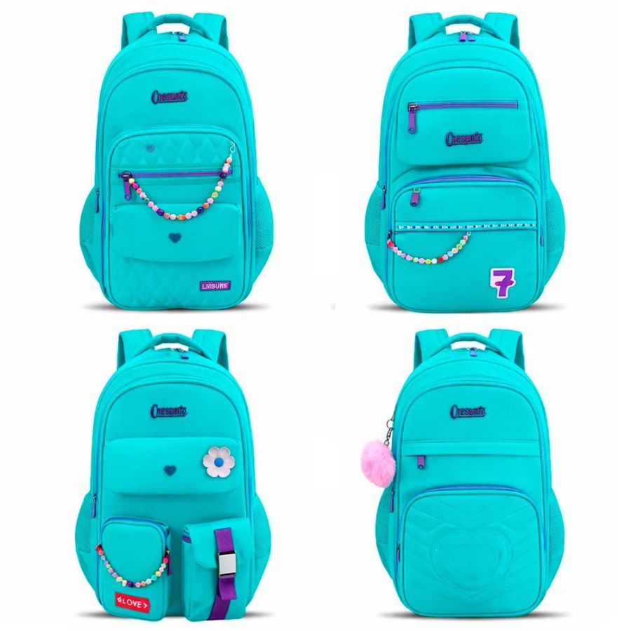 CX: 100 Mochila Feminina Juvenil Escolar Grande Resistente (Variadas)