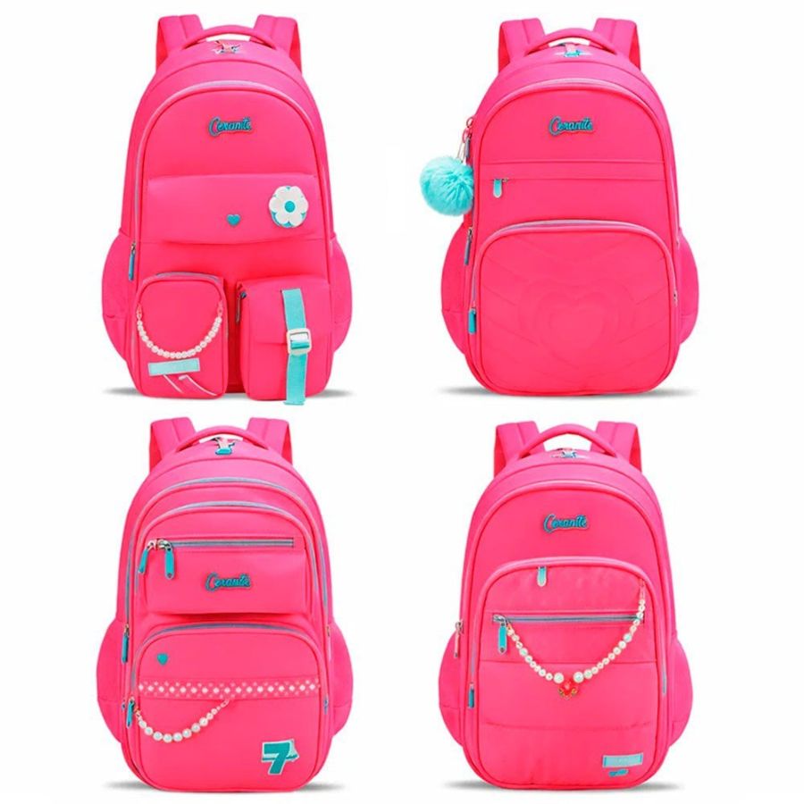 CX: 100 Mochila Feminina Juvenil Escolar Grande Resistente (Variadas)