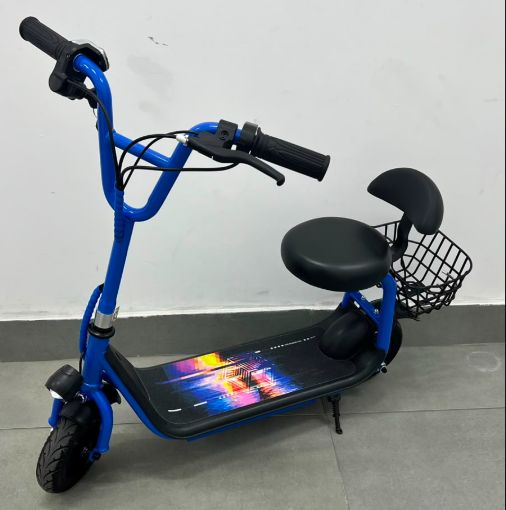 CX: 1 Patinete Elétrico Infantil Dobrável com Assento – Motor 350W | Bateria 36V