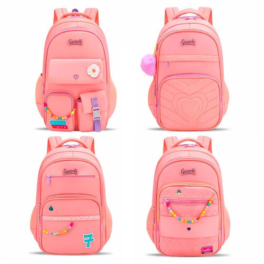 CX: 100 Mochila Feminina Juvenil Escolar Grande Resistente (Variadas)