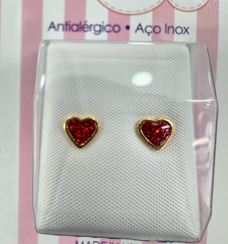 Aretes kids corazón