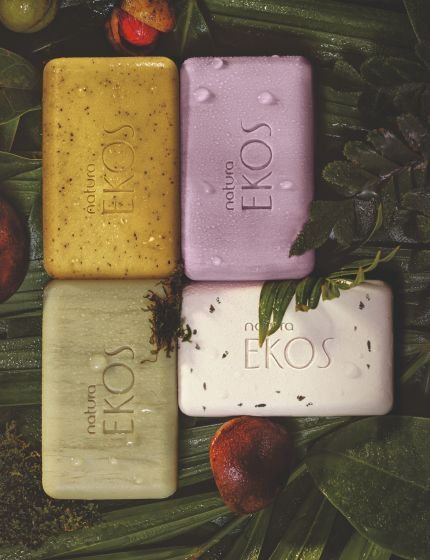 Sabonete Cremoso e Esfoliante Ekos 4 un de 100 g