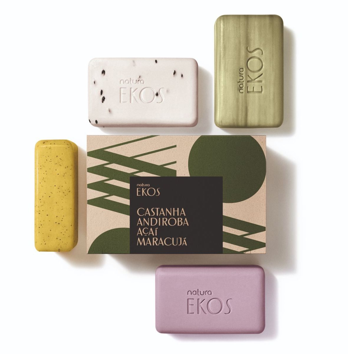 Sabonete Cremoso e Esfoliante Ekos 4 un de 100 g