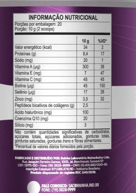 Colágeno Body Action 200g Hidrolisado Verisol Nutri Science Sabor Frutas Vermelhas