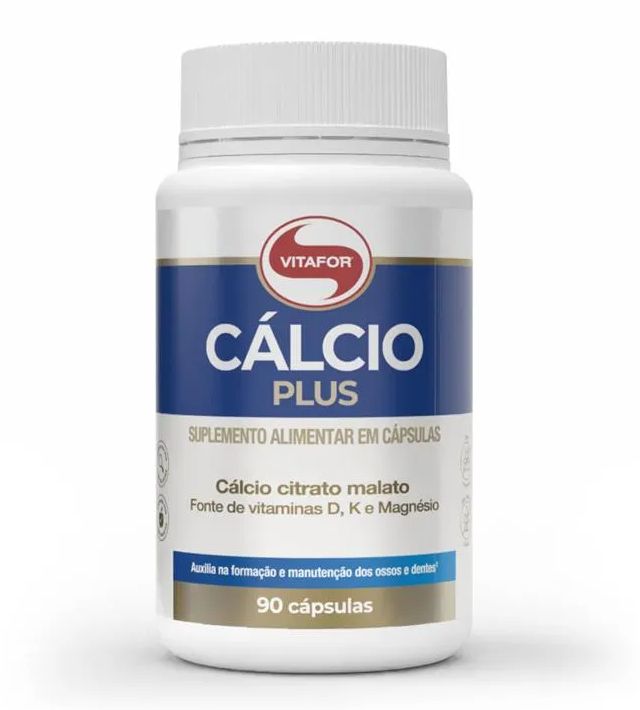 Cálcio Plus - Vitafor - 90 Cápsulas