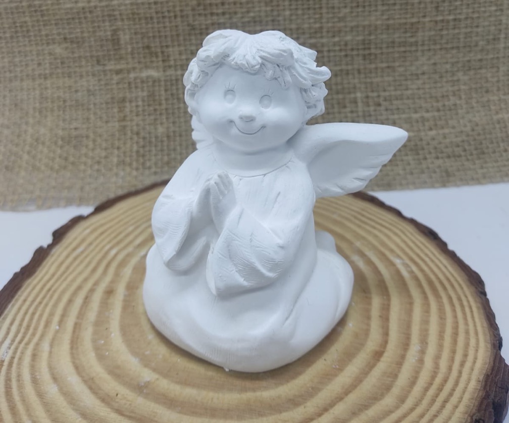 Anjo ajoelhado rezando 9cm