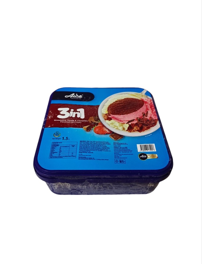 Aice 3n1 Strawberry Vanilla Chocolate 1.5L