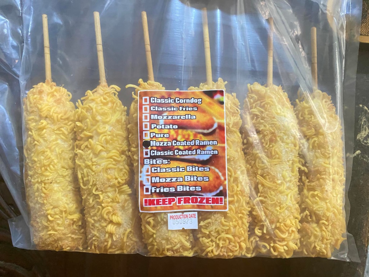 Corndog Ramen Mozarella
