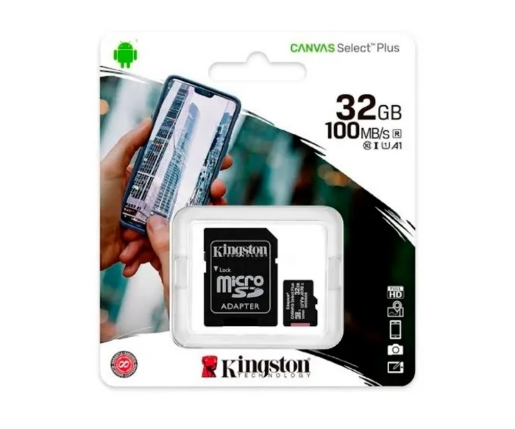 TARJETA DE MEMORIA MICRO SD KINGSTON CANVAS 32GB CLASE 10