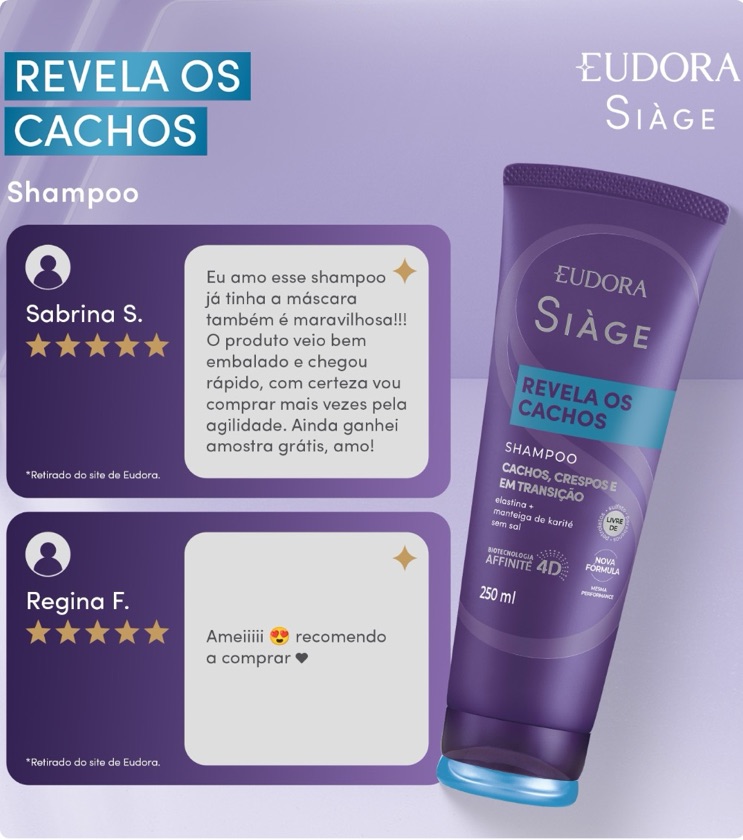 Shampoo Revela os cachos