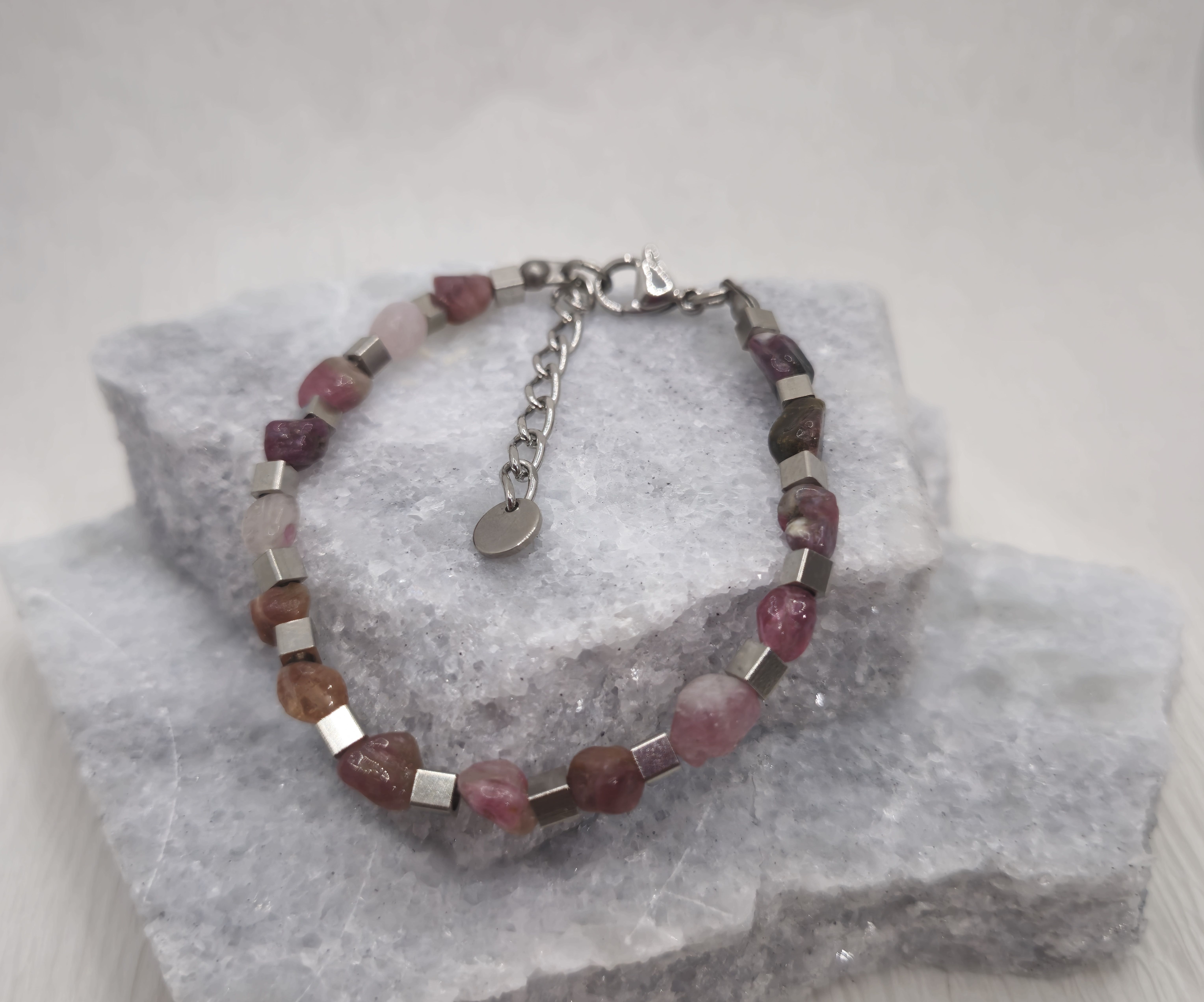 Pulseira turmalina melancia