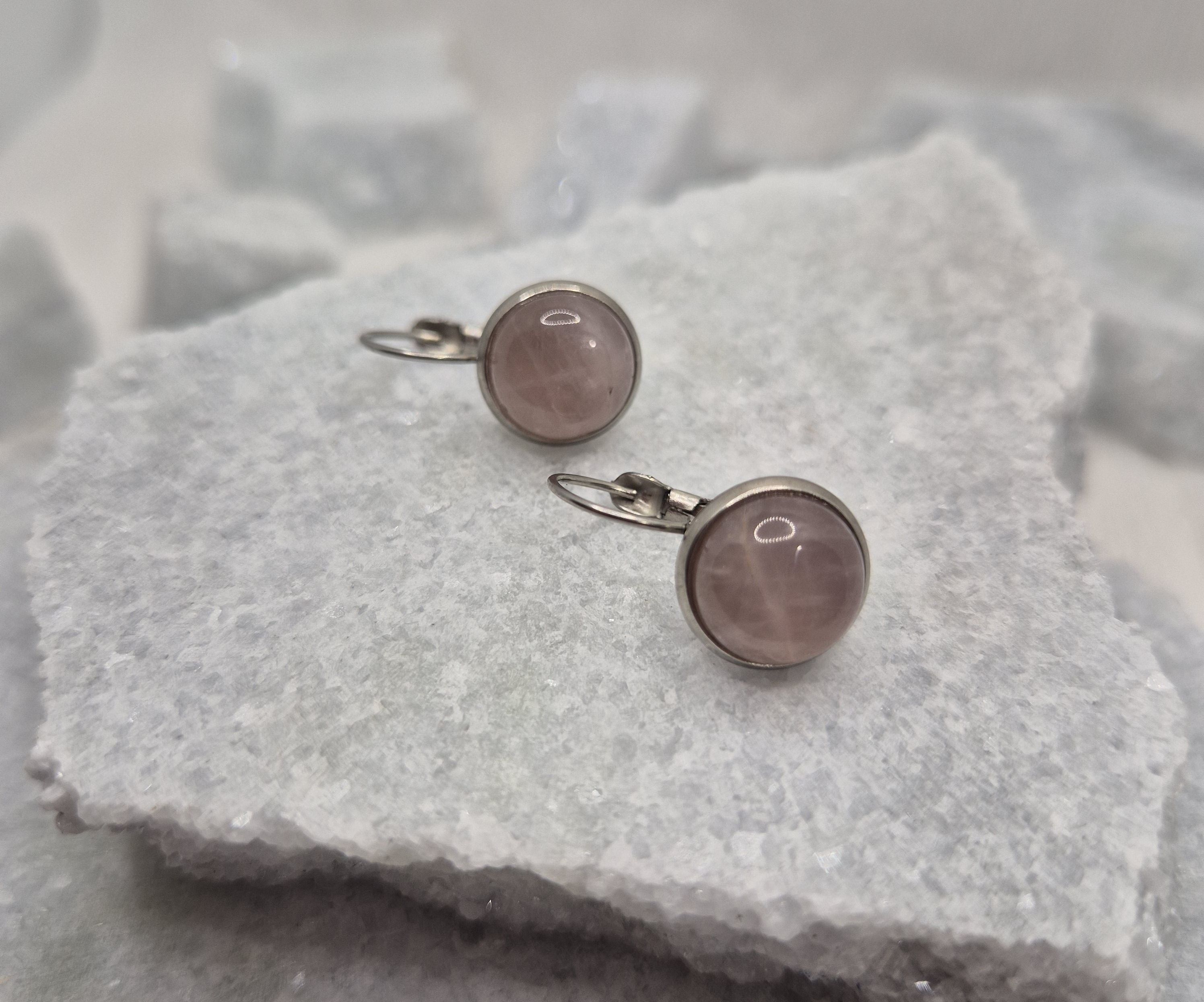 Brinco Azo Quarzto Rosa