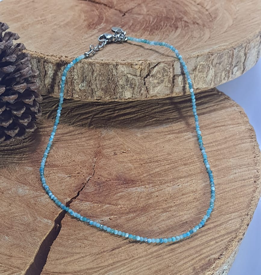 Gargantilha Mini Pedra Apatita