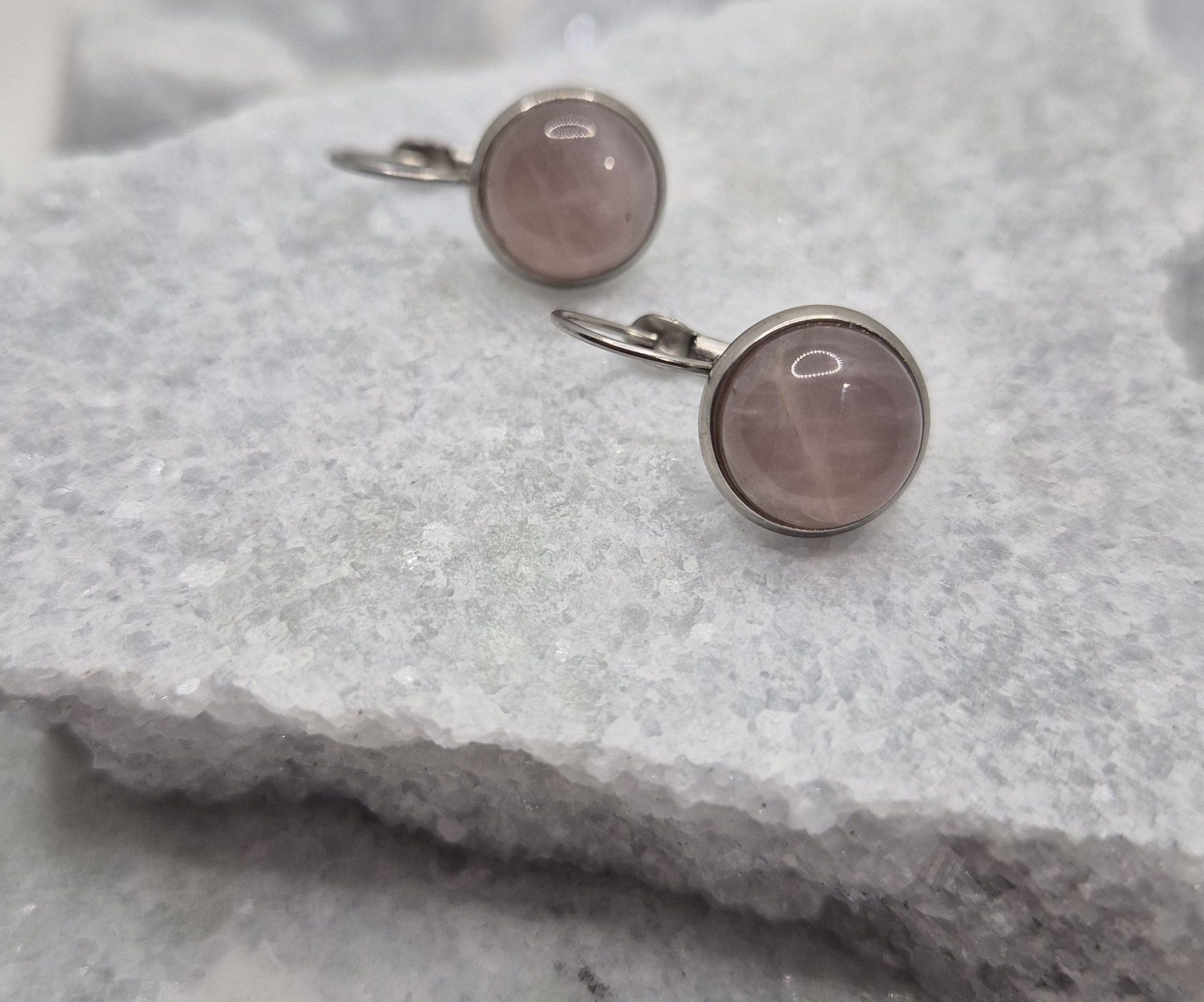 Brinco Azo Quarzto Rosa