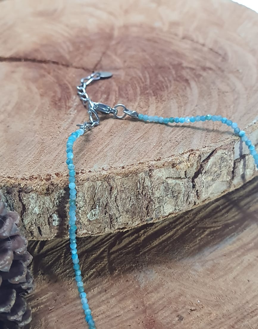 Gargantilha Mini Pedra Apatita