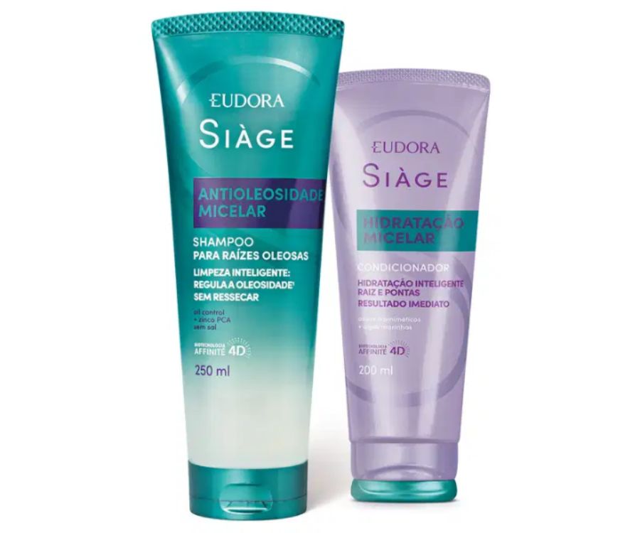 Combo Siàge Micelar: Shampoo Antioleosidade 250ml + Condicionador 200ml