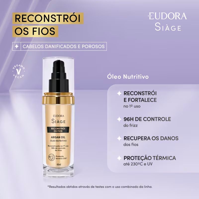 Argan Oil Siàge Reconstrói os Fios 60ml
