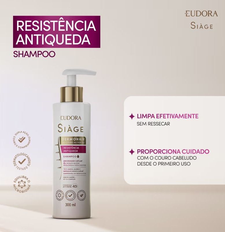 Combo Siàge Antiqueda: Shampoo 300ml + Condicionador 280ml