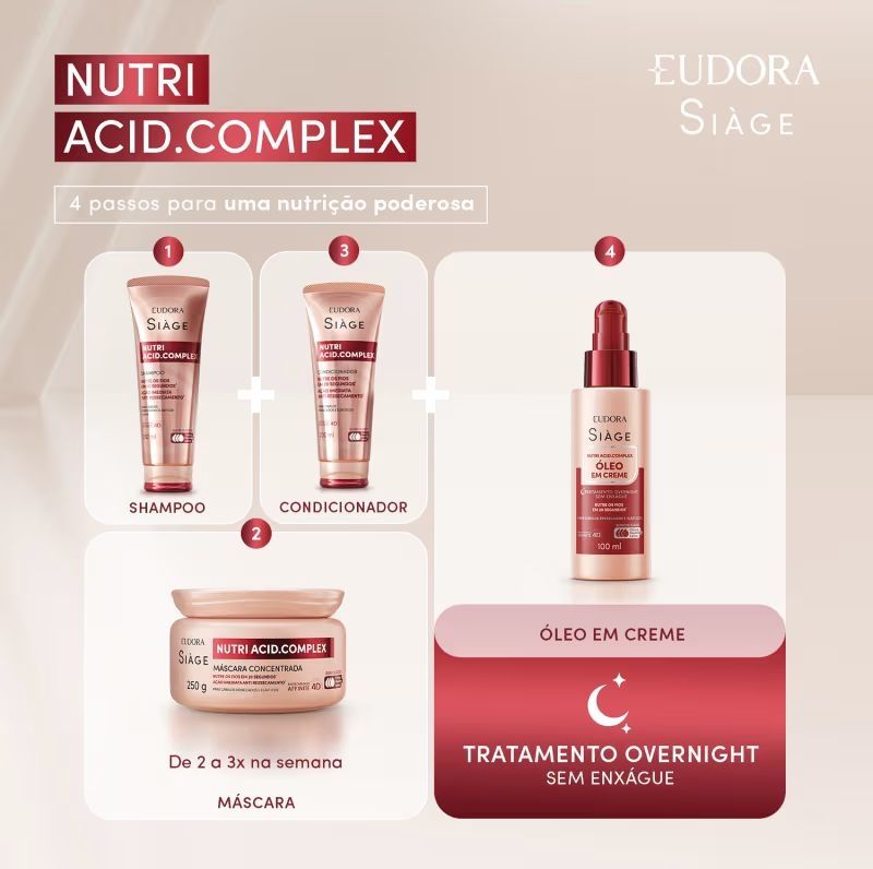 Óleo em Creme Siàge Nutri Acid.Complex 100ml