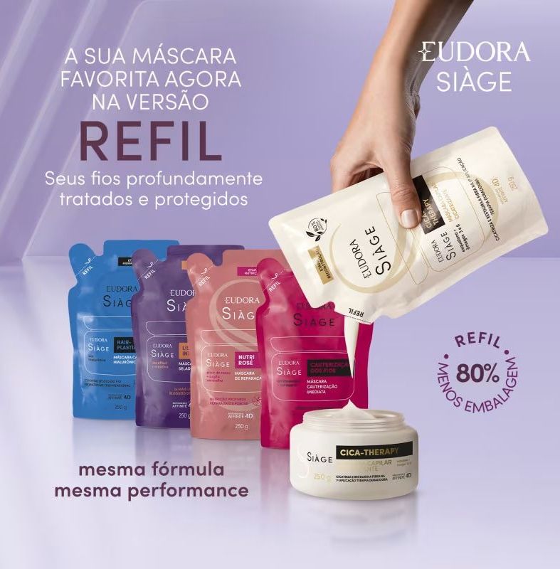 Refil Máscara Capilar Siàge Nutri Rosé 250g