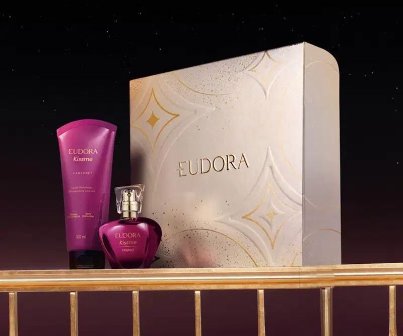 Kit Presente Natal Eudora Kiss Me Cabernet (2 itens)
