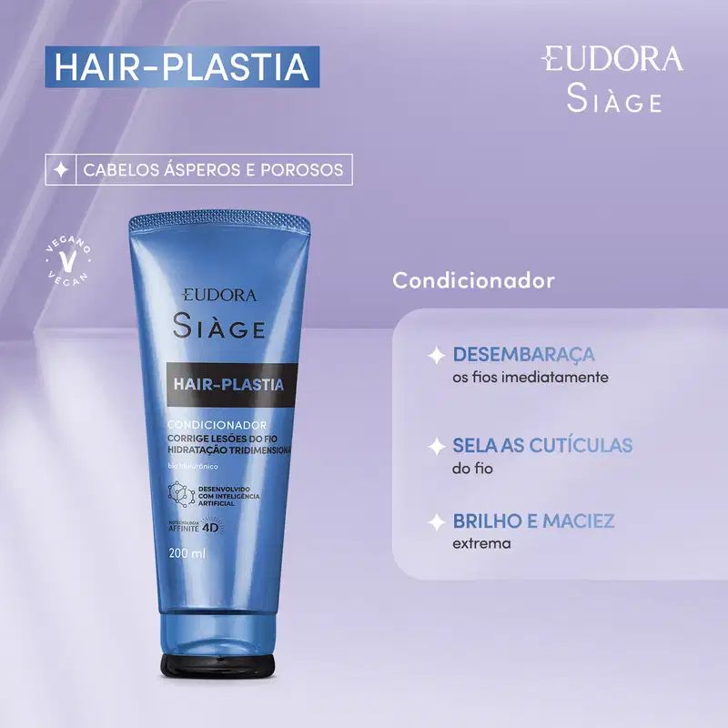 Combo Siàge Hair Plastia Shampoo + Máscara + Condicionador