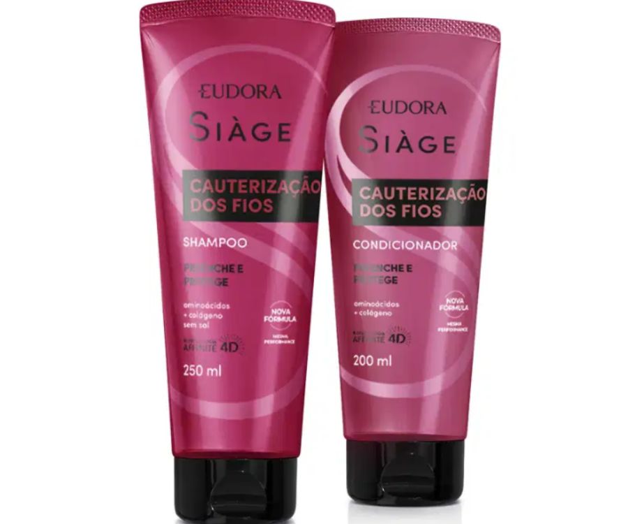 Combo Siàge Cauterização dos Fios: Shampoo 250ml + Condicionador 200ml