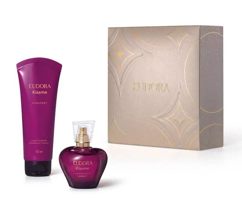 Kit Presente Natal Eudora Kiss Me Cabernet (2 itens)