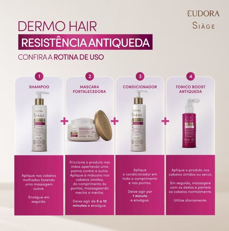 Combo Siàge Antiqueda: Shampoo 300ml + Condicionador 280ml