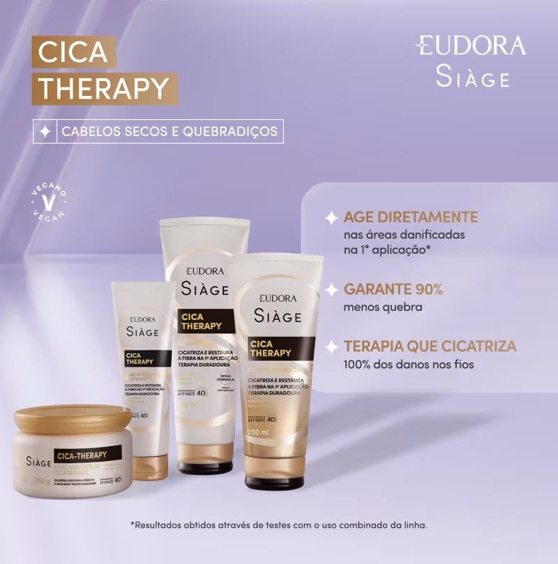 Combo Siàge Cica-Therapy: Shampoo 250ml + Condicionador 200ml