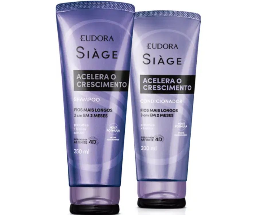 Combo Siàge Acelera o Crescimento: Shampoo 250ml + Condicionador 200ml