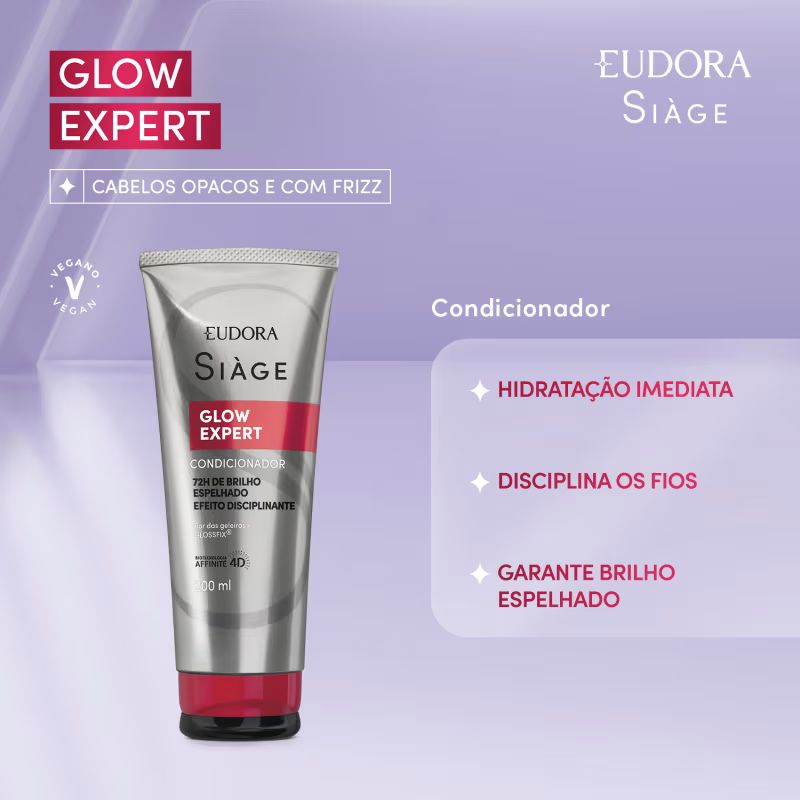 Combo Siàge Glow Expert: Shampoo 250ml + Condicionador 200ml