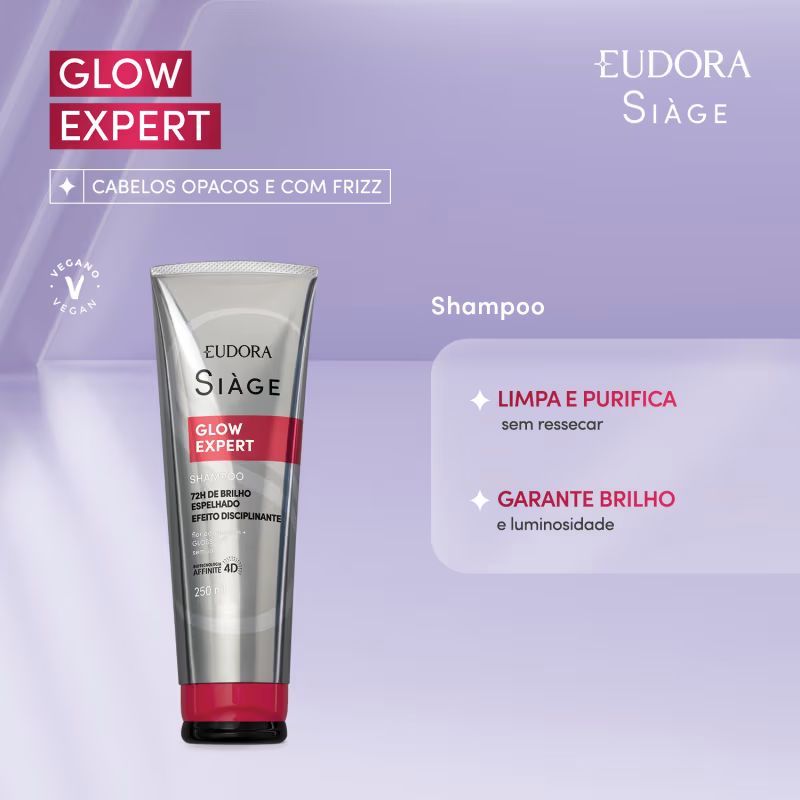 Combo Siàge Glow Expert: Shampoo 250ml + Condicionador 200ml