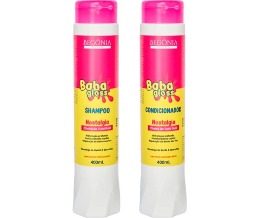 Shampoo e Condicionador Baba Gloss 400ml