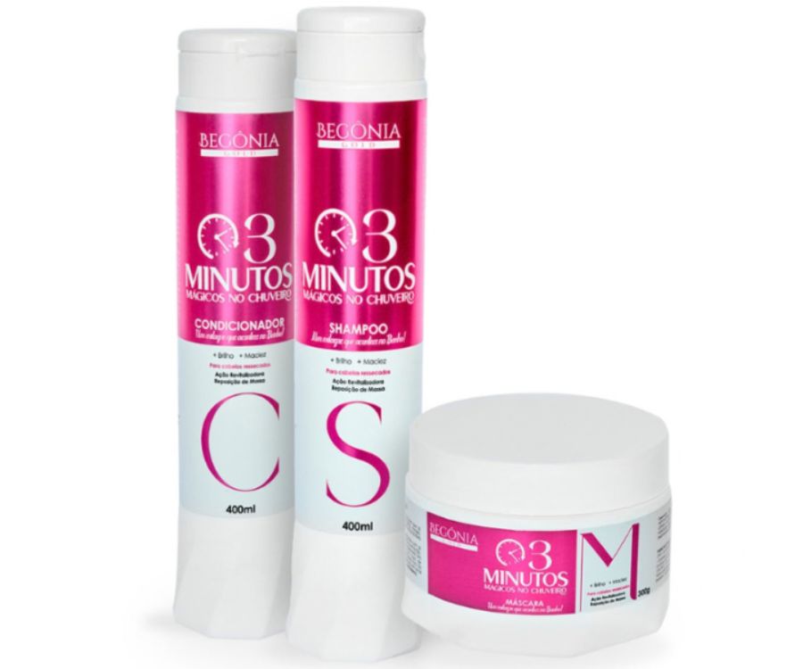 Combo 3 Minutos Magicos: Shampoo + Condicionador + Mascara