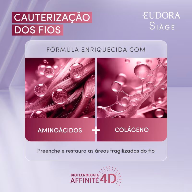 Combo Siàge Cauterização dos Fios: Shampoo 250ml + Condicionador 200ml