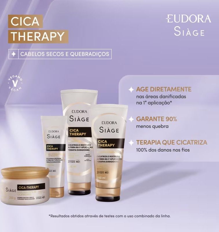Eudora Siàge Cica Therapy - Máscara Capilar 250g