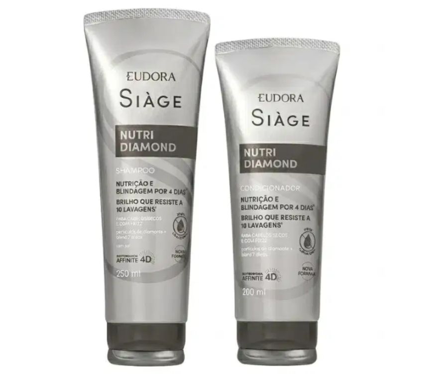 Combo Siàge Nutri Diamond: Shampoo 250ml + Condicionador 200ml