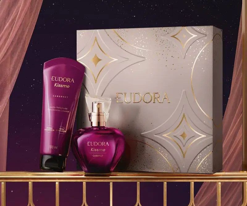 Kit Presente Natal Eudora Kiss Me Cabernet (2 itens)